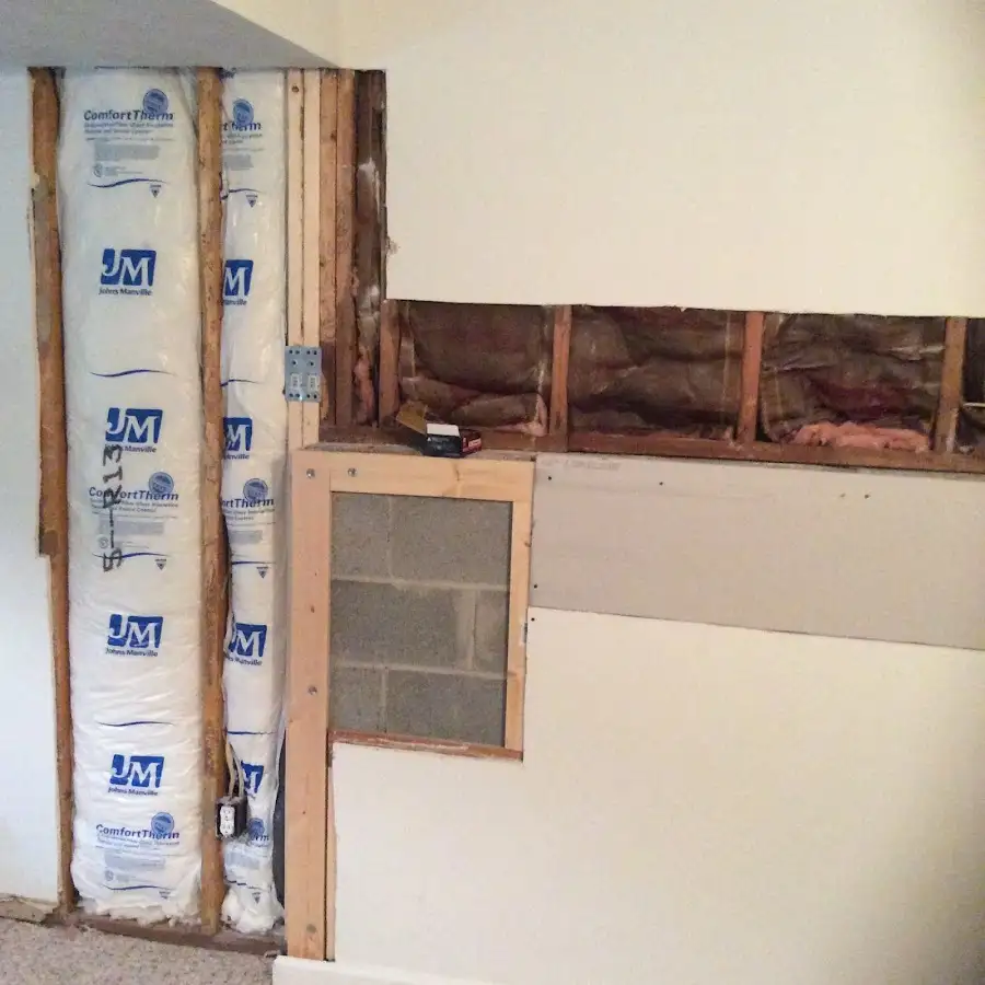 Wall insulation replacement during Contents Cleaning & Restoration in Elmwood Park